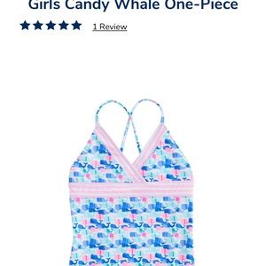 Vineyard vines Girls Candy Whale One-Piece suit size 10/12
